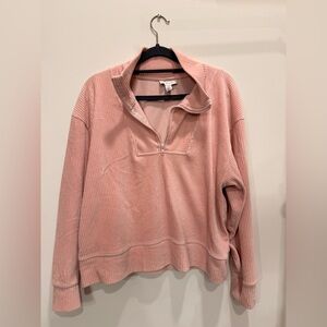 Pink Corduroy Topshop pullover